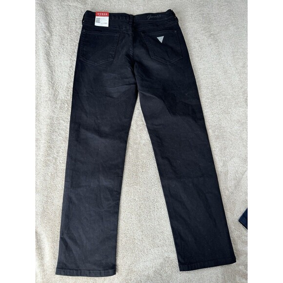 Guess Rhinestone G Black Jeans Slim Straight Leg Size 8/29 - Picture 13 of 15